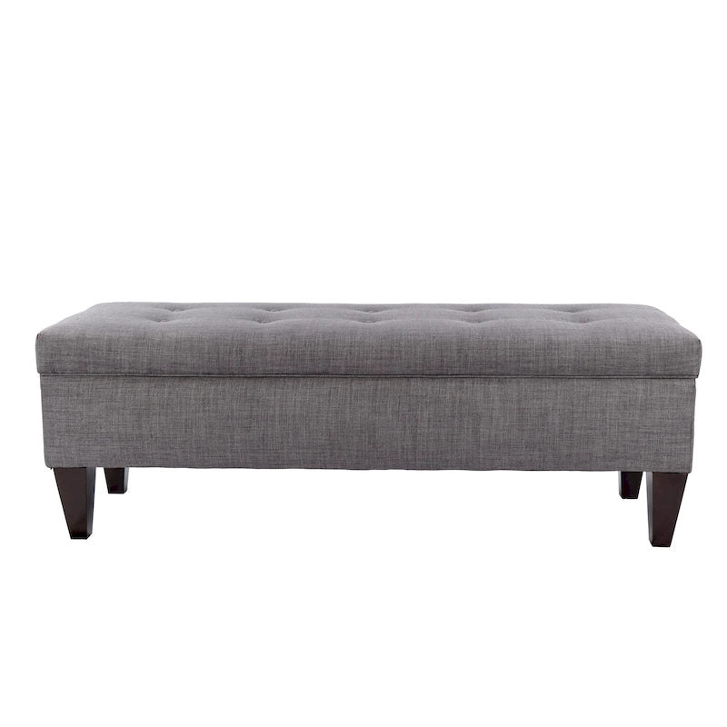 Banc de rangement ottoman capitonné Brooke
