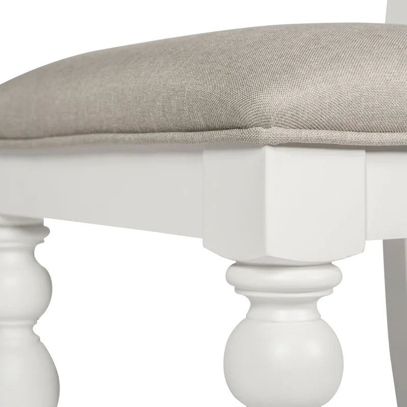 Sedia da Pranzo Slat Back (Set di 2) Summer House Oyster White