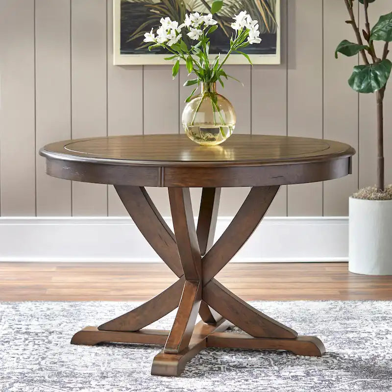 Set da pranzo Lifestorey Montauk in legno massello, 5 pezzi