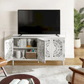 Ismenides Credenza Porta TV con Illuminazione Incorporata Intagliata Tradizionale di HULALA HOME
