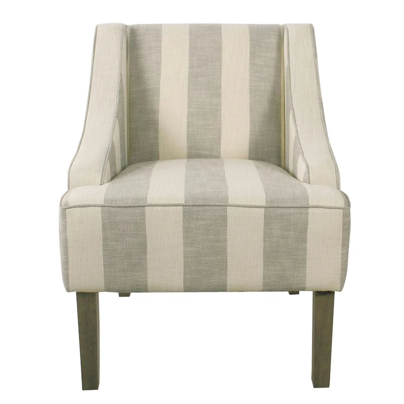 Fauteuil d'appoint classique HomePop avec accoudoirs incurvés