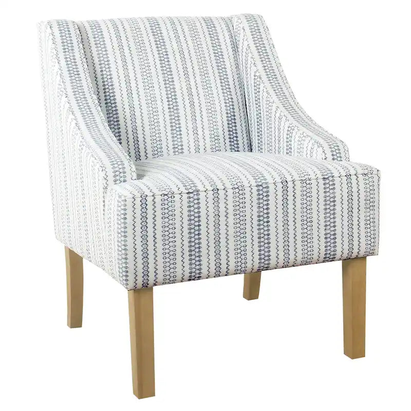 Poltrona accent classica HomePop con braccioli curvati