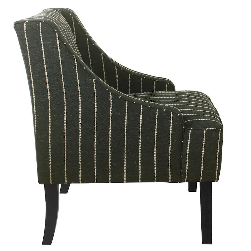 Poltrona accent classica HomePop con braccioli curvati