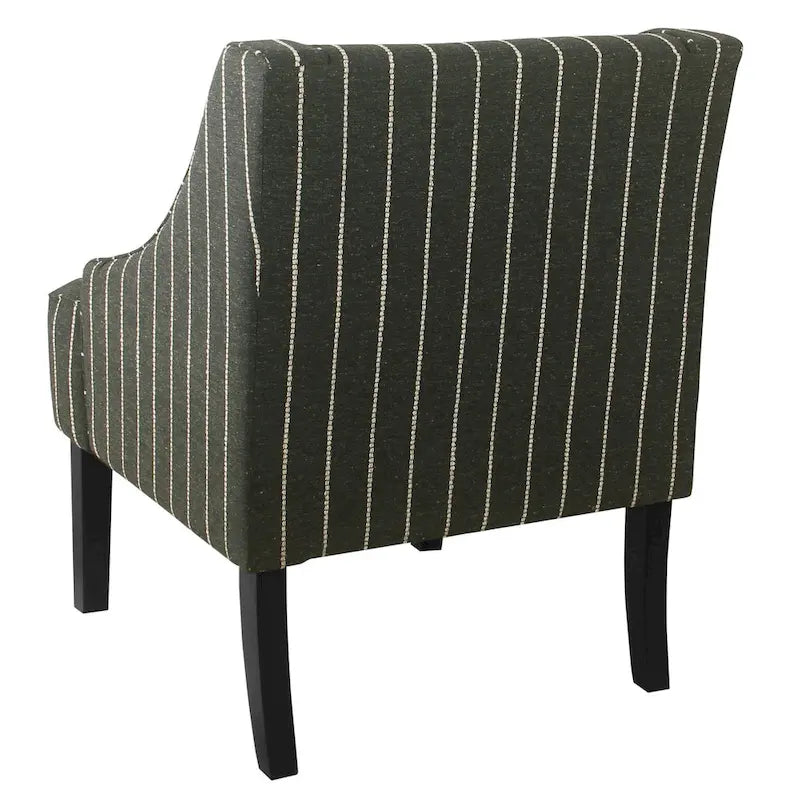 Poltrona accent classica HomePop con braccioli curvati
