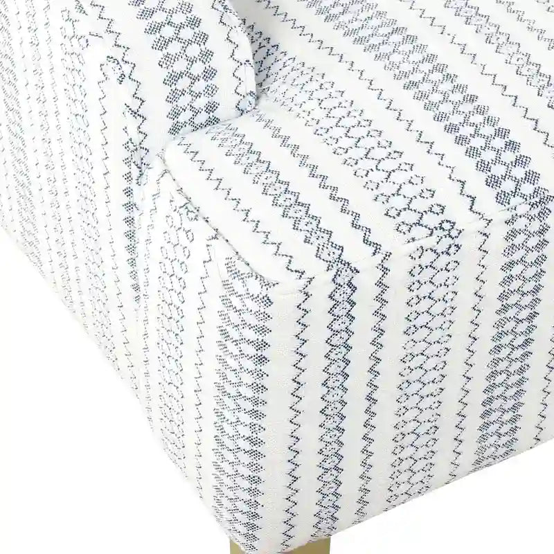 Poltrona accent classica HomePop con braccioli curvati