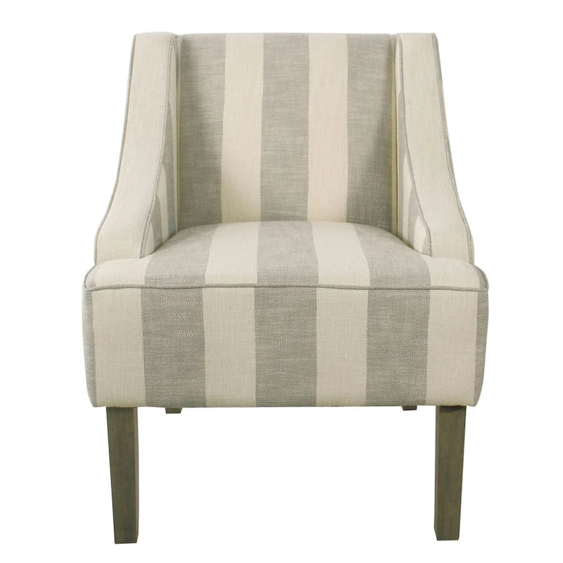 Poltrona accent classica HomePop con braccioli curvati
