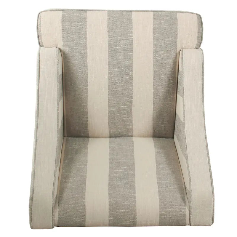 Poltrona accent classica HomePop con braccioli curvati
