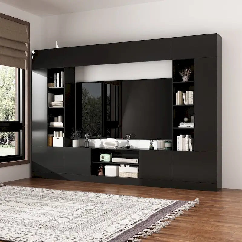 Mobile TV Versatile a Parete con Illuminazione a LED - Adatto per TV fino a 75 pollici