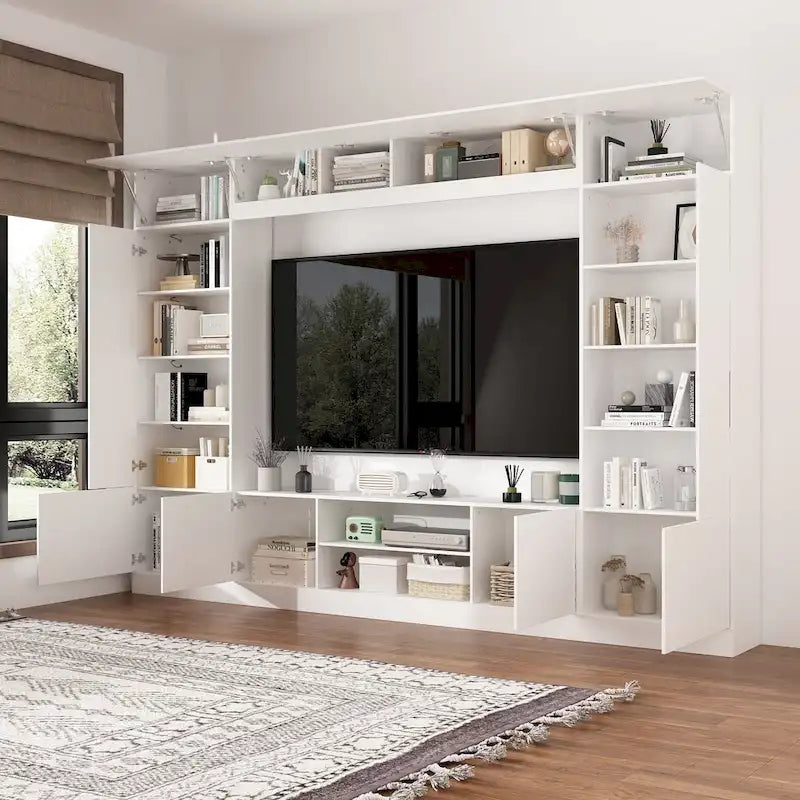 Mobile TV Versatile a Parete con Illuminazione a LED - Adatto per TV fino a 75 pollici