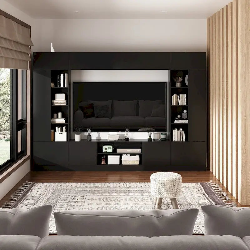 Mobile TV Versatile a Parete con Illuminazione a LED - Adatto per TV fino a 75 pollici