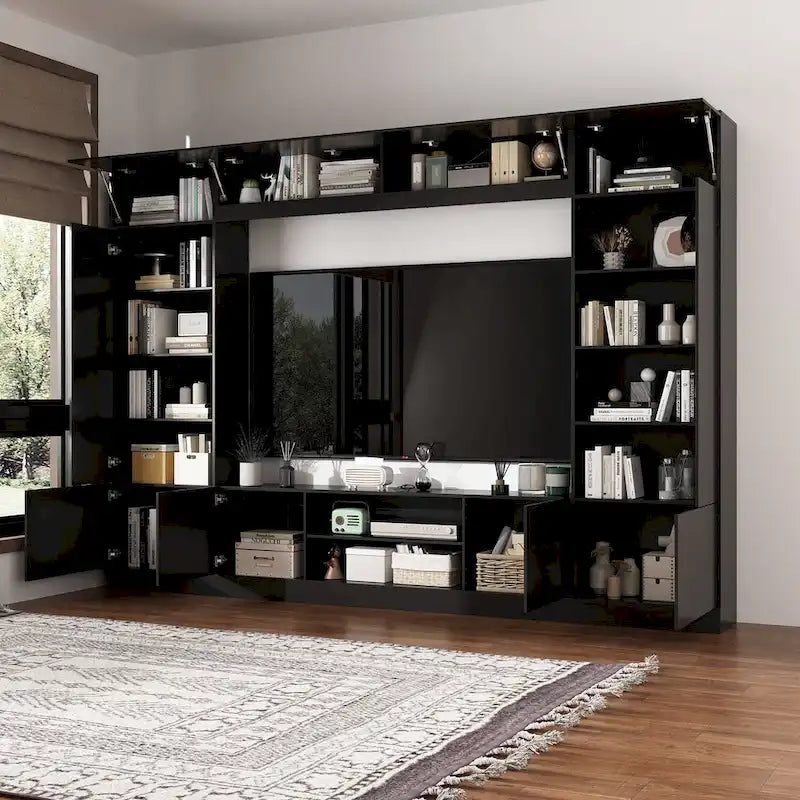 Mobile TV Versatile a Parete con Illuminazione a LED - Adatto per TV fino a 75 pollici