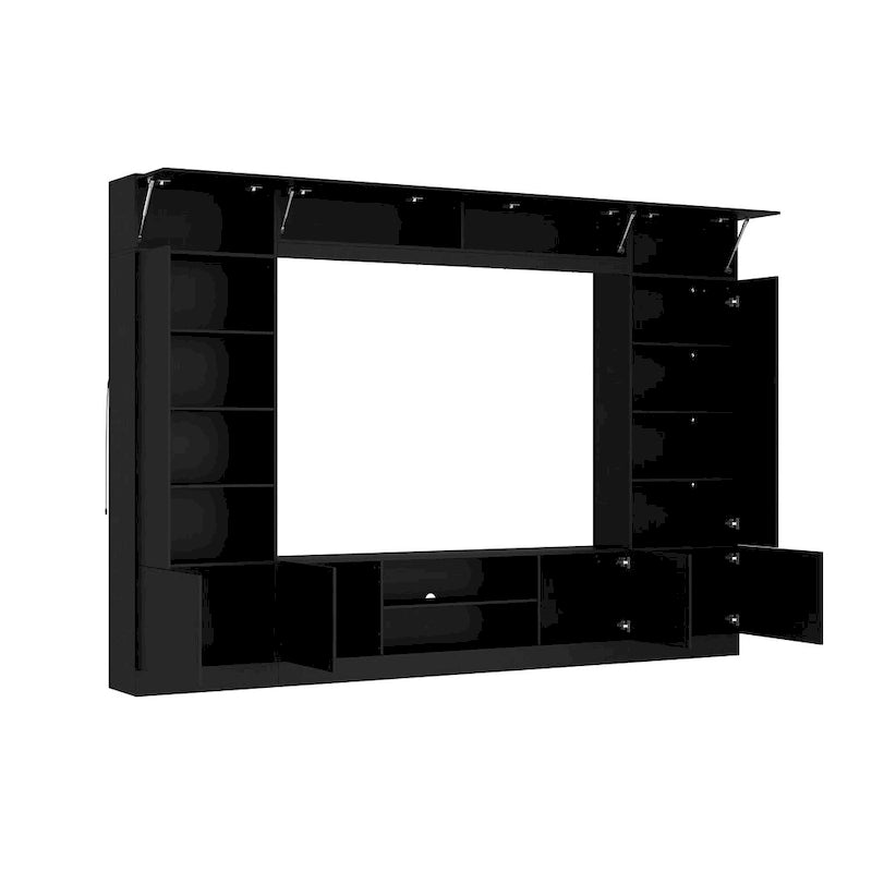 Mobile TV Versatile a Parete con Illuminazione a LED - Adatto per TV fino a 75 pollici