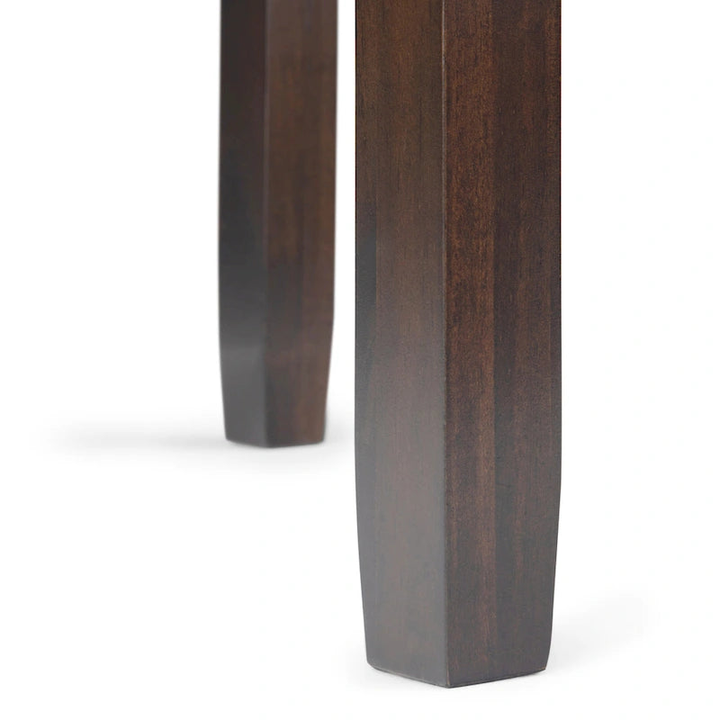 WYNDENHALL Essex Tavolino stretto rettangolare contemporaneo in LEGNO MASSELLO largo 14 pollici - 14 x 24 x 20