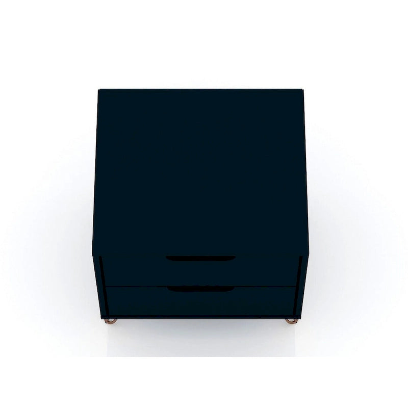 Manhattan Comfort Rockefeller 2-Drawer Nightstand (Set of 2)