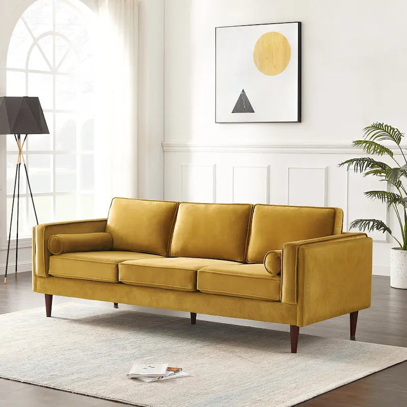 Divano Lavinia in Stile Moderno di Metà Secolo per Soggiorno - 33 x 88 x 34