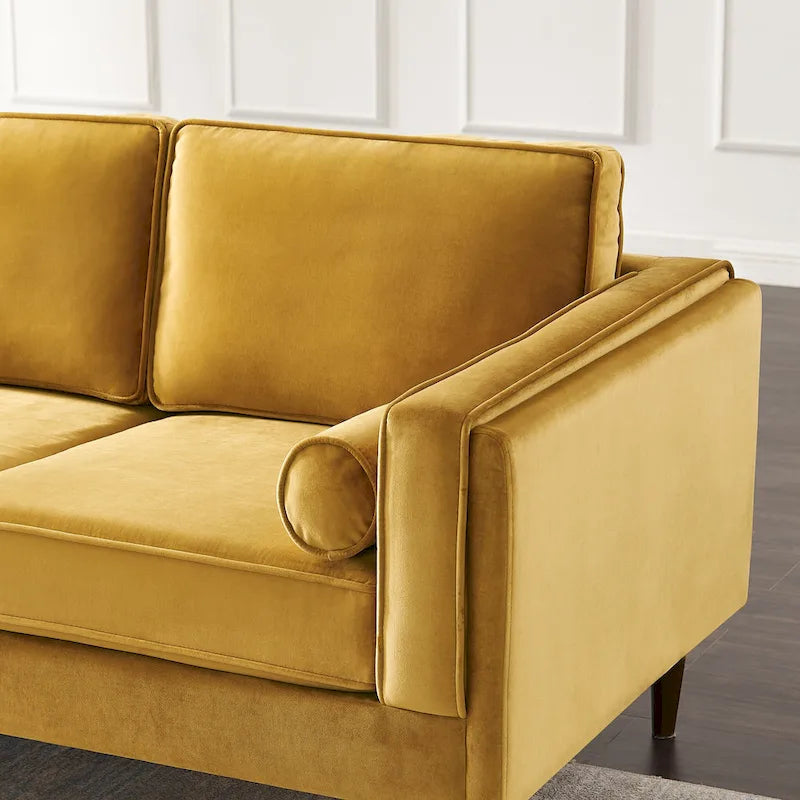 Divano Lavinia in Stile Moderno di Metà Secolo per Soggiorno - 33 x 88 x 34
