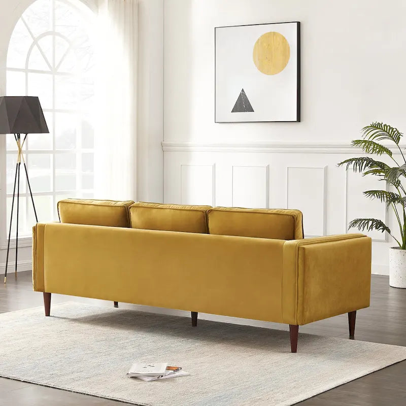 Divano Lavinia in Stile Moderno di Metà Secolo per Soggiorno - 33 x 88 x 34