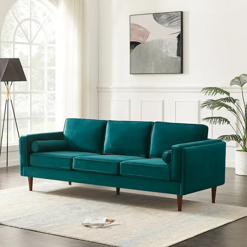 Divano Lavinia in Stile Moderno di Metà Secolo per Soggiorno - 33 x 88 x 34