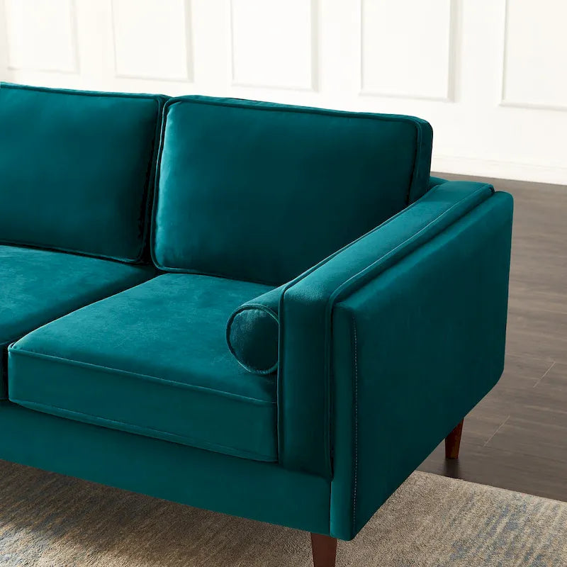 Divano Lavinia in Stile Moderno di Metà Secolo per Soggiorno - 33 x 88 x 34