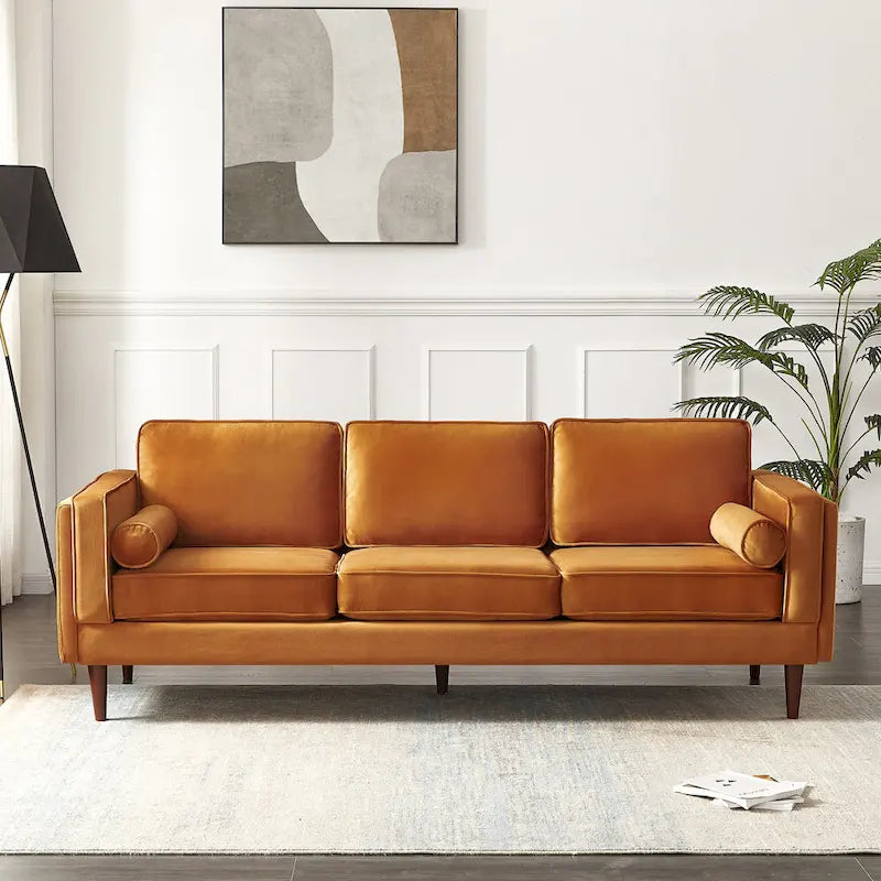 Divano Lavinia in Stile Moderno di Metà Secolo per Soggiorno - 33 x 88 x 34