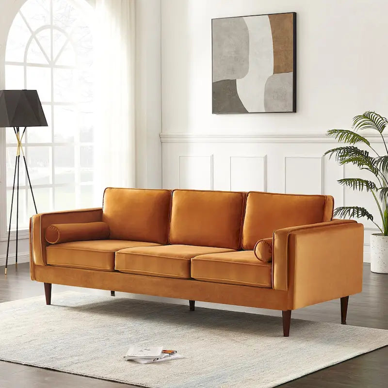 Divano Lavinia in Stile Moderno di Metà Secolo per Soggiorno - 33 x 88 x 34