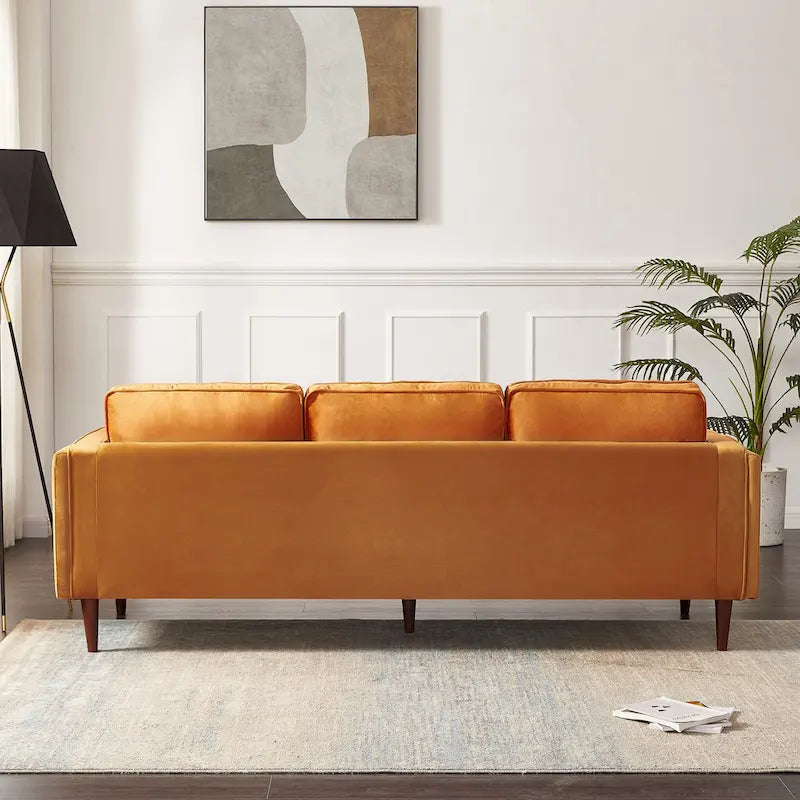 Divano Lavinia in Stile Moderno di Metà Secolo per Soggiorno - 33 x 88 x 34
