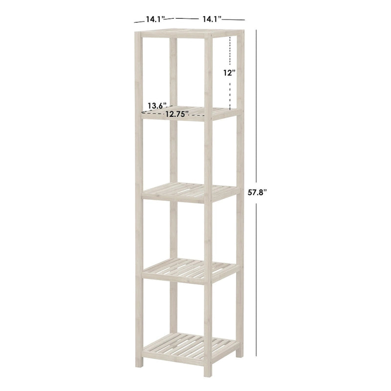 Scaffale a 5 ripiani in bambù Simple Living