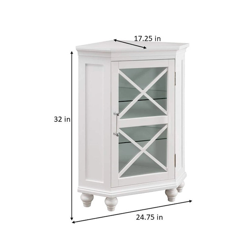 Mobile angolare accentato in legno Teamson Home Blue Ridge