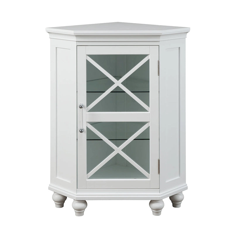 Mobile angolare accentato in legno Teamson Home Blue Ridge