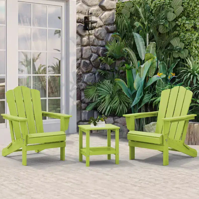 Sedia Adirondack Pieghevole Hyleory per Esterni, Poltrona da Giardino in HDPE