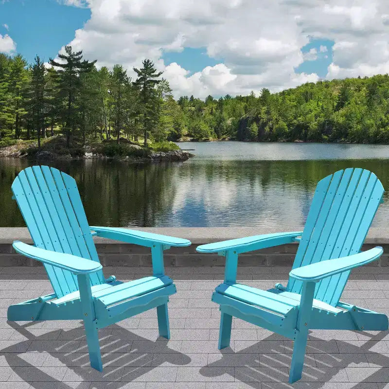 Sedia a sdraio Northbeam Adirondack da esterno, portatile, pieghevole in legno