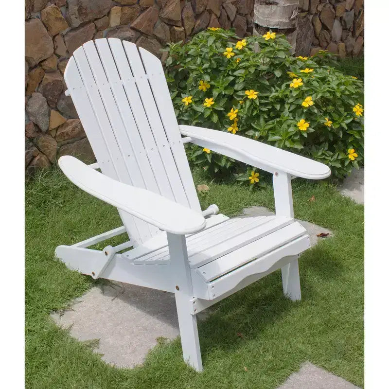 Sedia a sdraio Northbeam Adirondack da esterno, portatile, pieghevole in legno