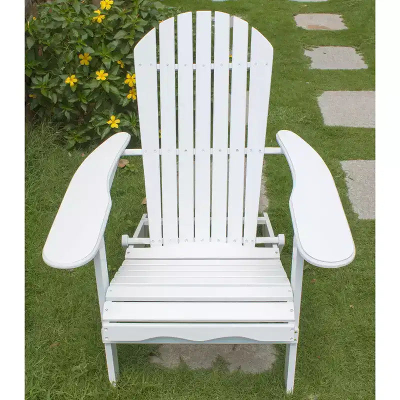 Sedia a sdraio Northbeam Adirondack da esterno, portatile, pieghevole in legno
