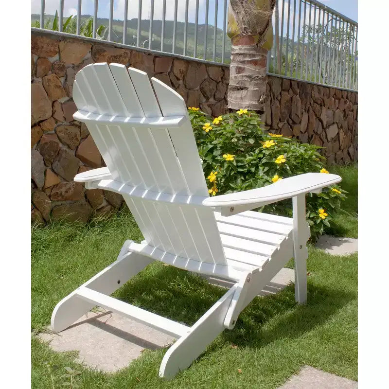 Sedia a sdraio Northbeam Adirondack da esterno, portatile, pieghevole in legno