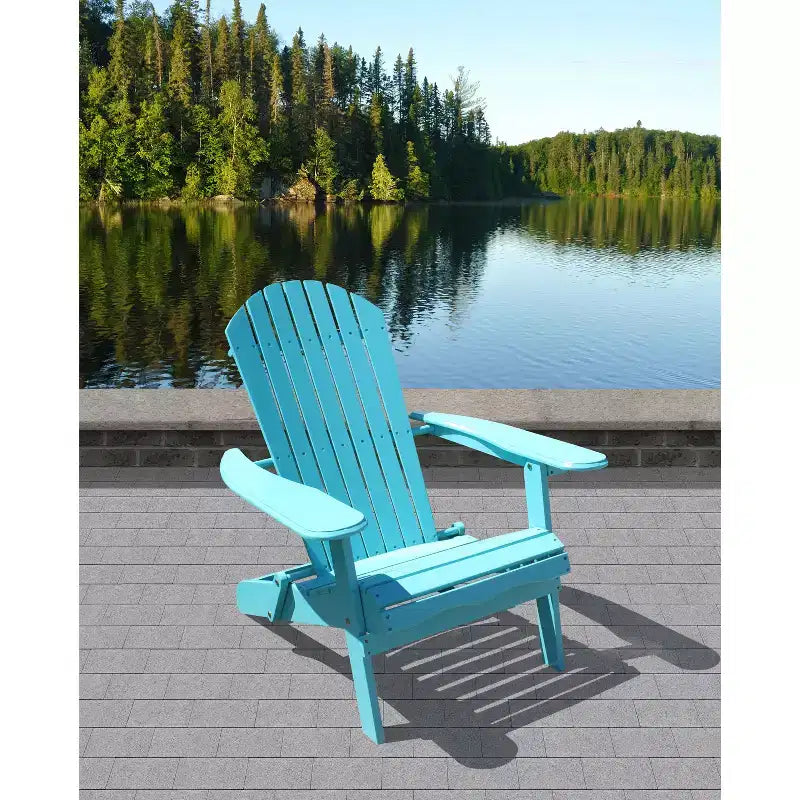 Sedia a sdraio Northbeam Adirondack da esterno, portatile, pieghevole in legno
