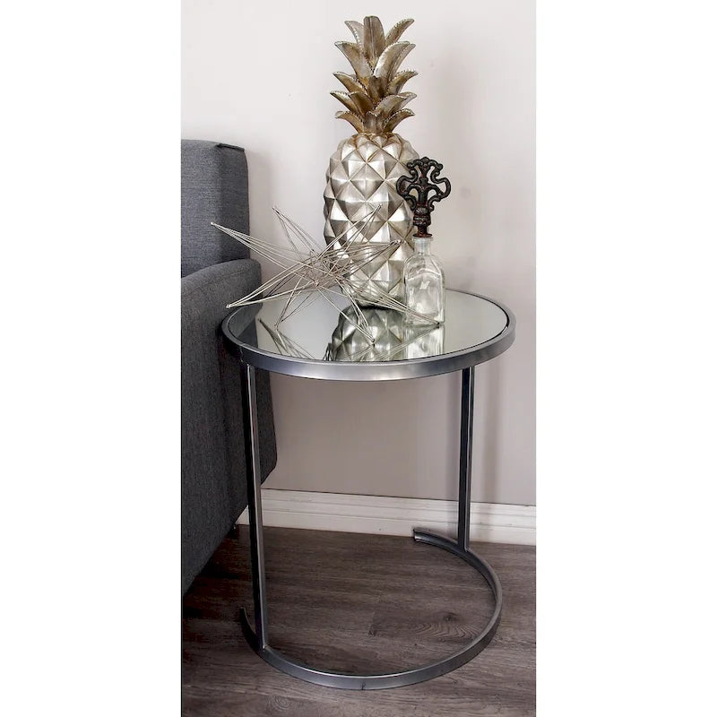 Tavolini d'appoggio in metallo nero/oro (set da 3)