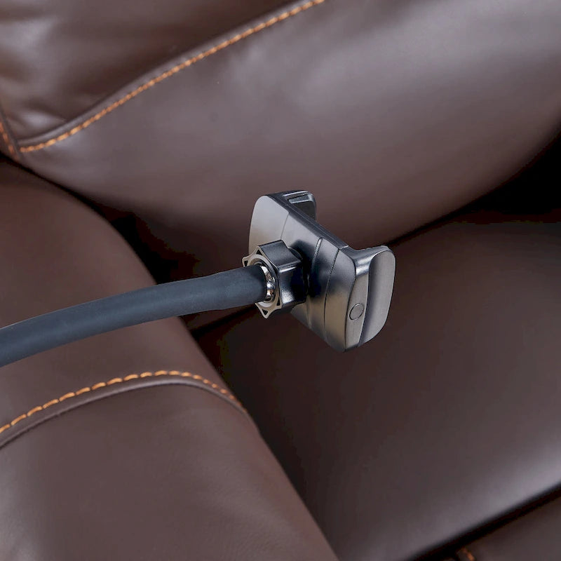 Poltrona Reclinabile Elettrica Liyasi Zero Gravity con comoda posizione reclinata, Massaggio, Riscaldamento e Supporto per Telefono, Tasche Laterali, Porta USB