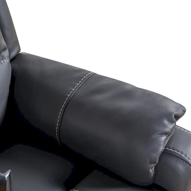 Poltrona Reclinabile Elettrica Liyasi Zero Gravity con comoda posizione reclinata, Massaggio, Riscaldamento e Supporto per Telefono, Tasche Laterali, Porta USB