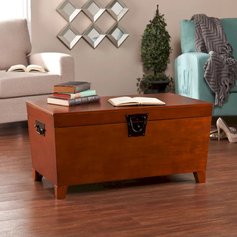 Tavolino da caffè e set di 2 tavolini laterali Liatris in legno di quercia SEI Furniture