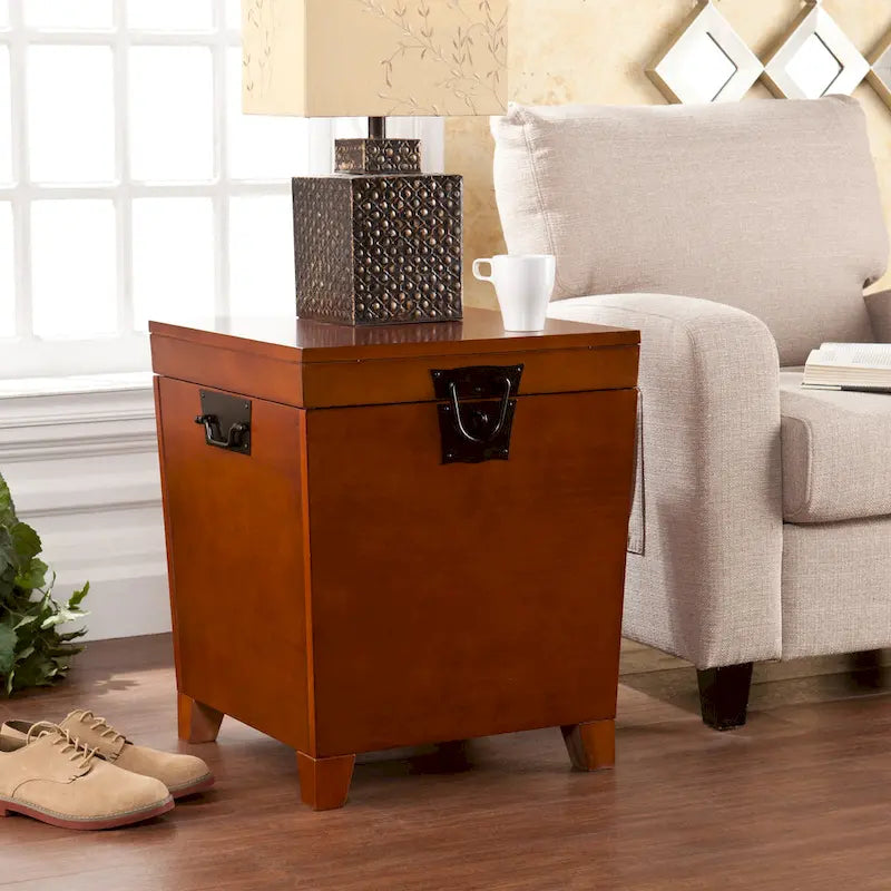 Tavolino da caffè e set di 2 tavolini laterali Liatris in legno di quercia SEI Furniture