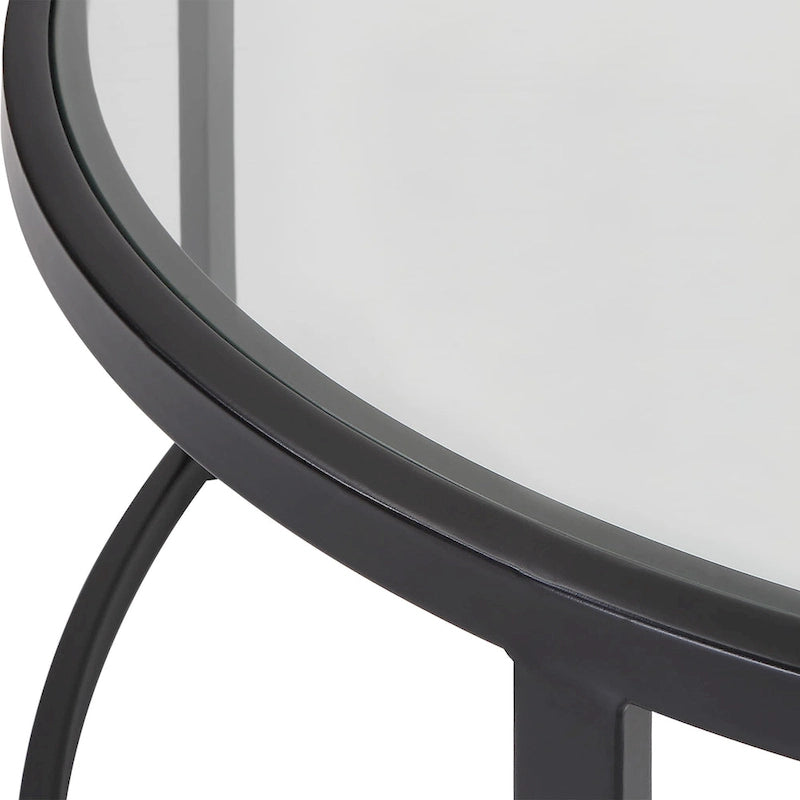 Tavolini da caffè impilabili Uttermost Rhea neri (set da 2)