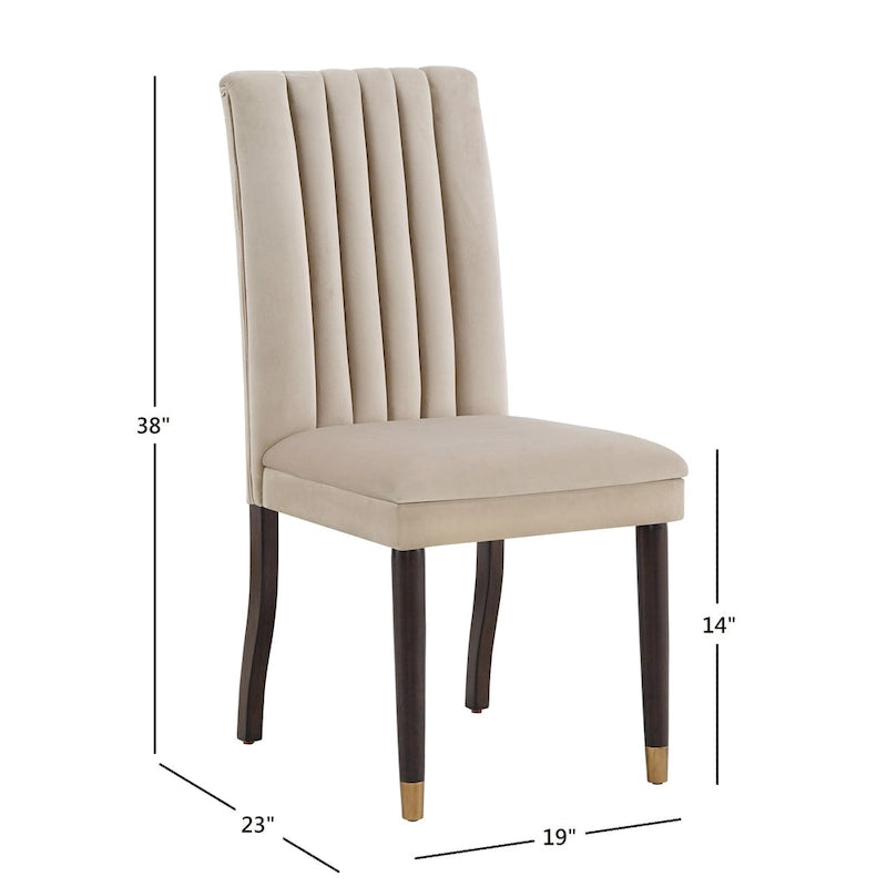 Set da pranzo 7 pezzi iNSPIRE Q Modern, modello Andrea Espresso and Velvet