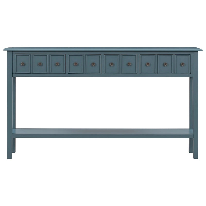 Harper & Bright Designs Table console d'entrée longue rustique à 4 tiroirs