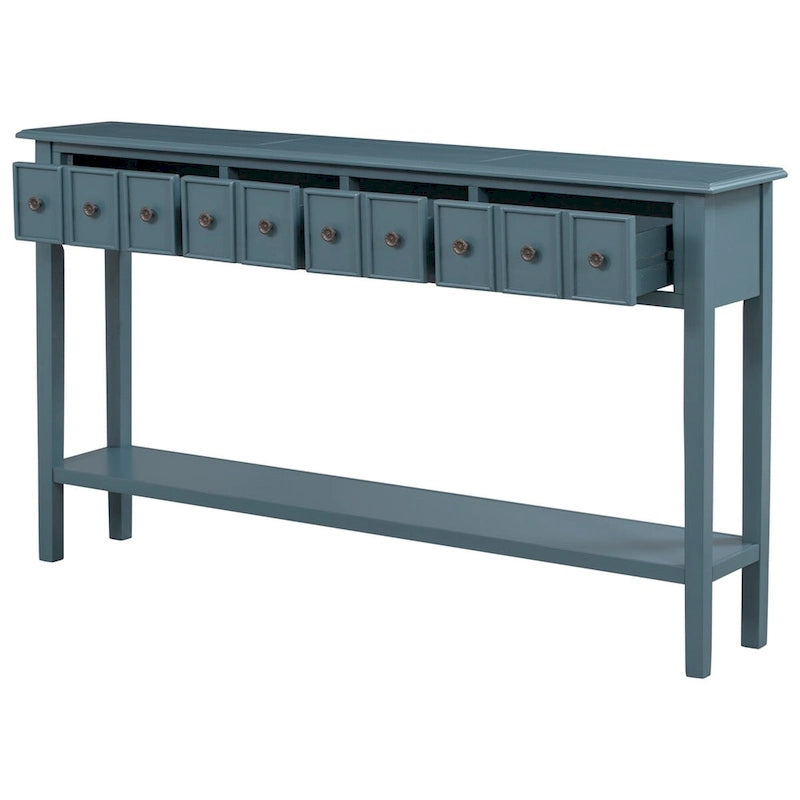 Harper & Bright Designs Consolle Rustica Lunga da Ingresso con 4 Cassetti