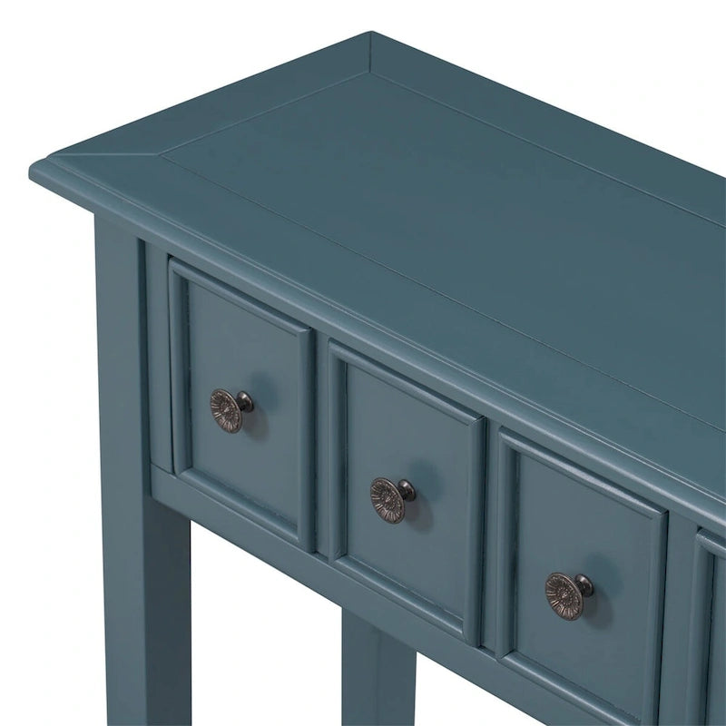 Harper & Bright Designs Consolle Rustica Lunga da Ingresso con 4 Cassetti