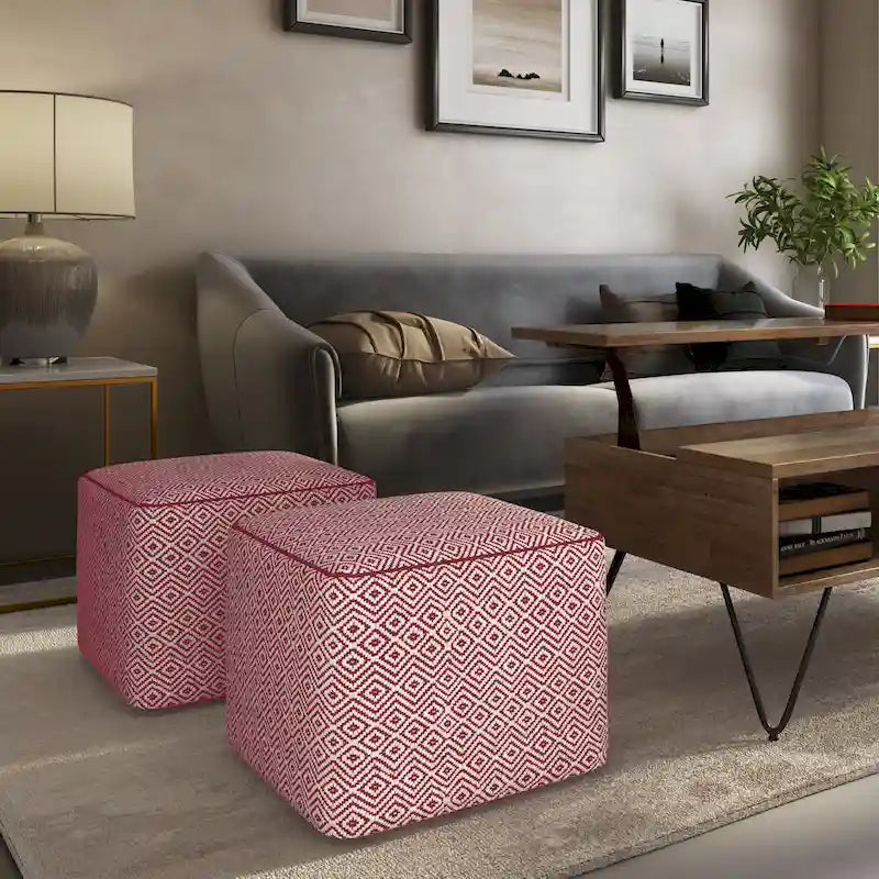 Pouf quadrato boho Dougan WYNDENHALL