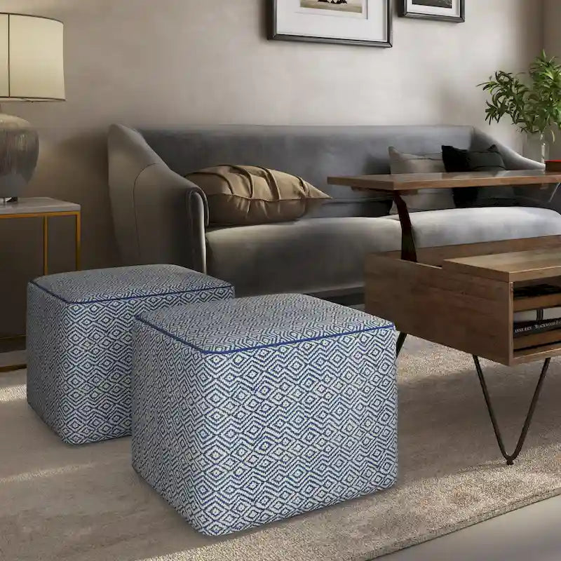 Pouf quadrato boho Dougan WYNDENHALL