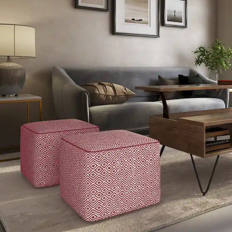Pouf quadrato boho Dougan WYNDENHALL