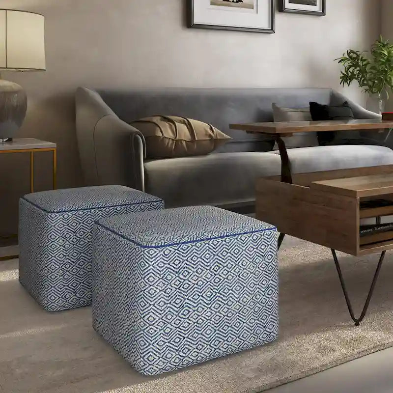 Pouf quadrato boho Dougan WYNDENHALL