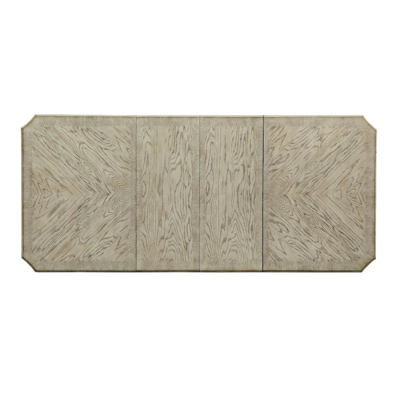 Set da 9 Pezzi da Pranzo Tani Tradizionale in Legno Bianco di Furniture of America